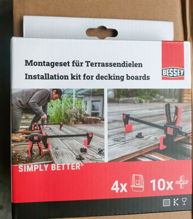 BESSEY EZ-TD Installation kit for decking boards