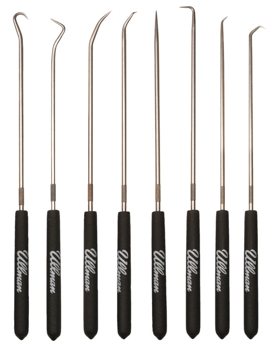 ULLMAN CHP8-L Long 9-3/4" 8 Piece Hook and Pick Set, CHP8L