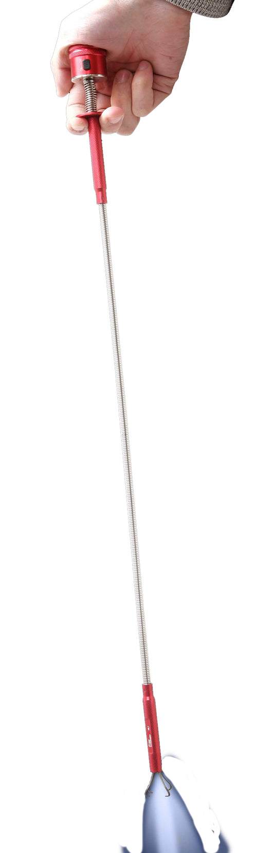 ULLMAN 16LT Pick-Up Tool Flexible Spring Claw LED Lighted, 16LT