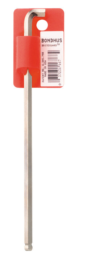 BONDHUS SBL4.0B BriteGuard Stubby BallEnd Hex Key 4mm, 16760