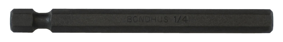 BONDHUS H2.5 Hex End 1/4" Power Bit 2.5mm, 10354