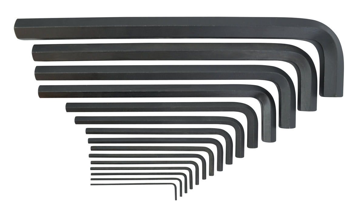 BONDHUS PHLX15 imperial Hex Key 15pcs Imperial Set 5/64"-3/4", Pouch, 12351