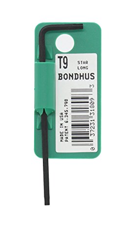 BONDHUS T9 Torx Key Long TX9, 31809