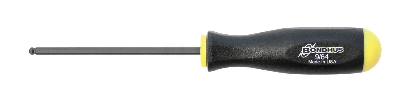 BONDHUS BS7/64 Ball Driver Hex Screwdriver 7/64", 10606