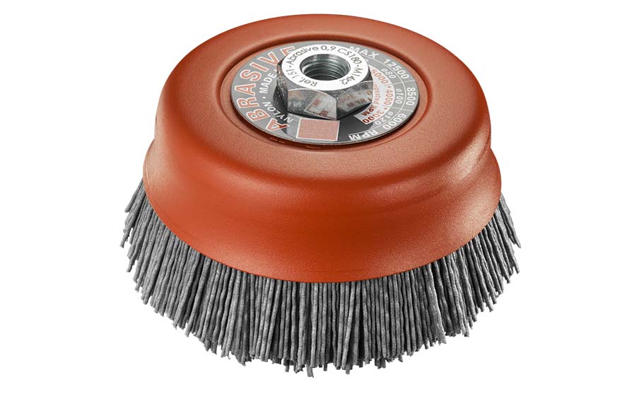 SITBRUSH T120 120mm Abrasive 0.9 Nylon Cup Brush For Angle Grinder M14 , 0151