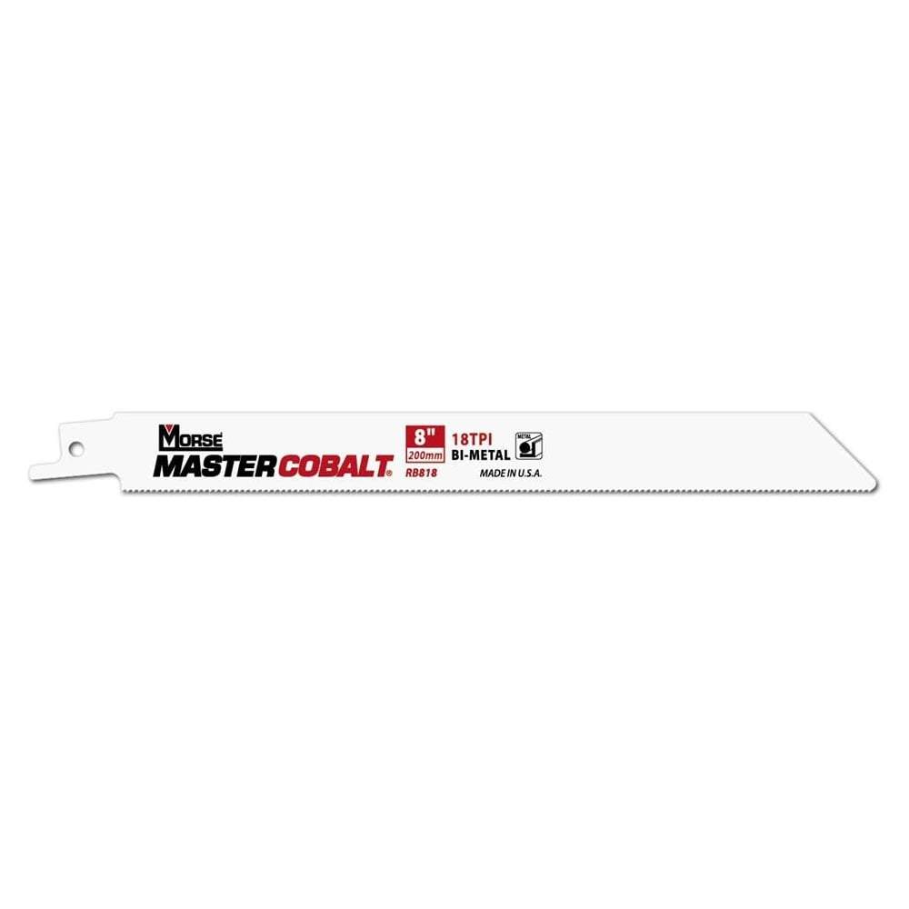 MORSE HD LINE RECIP Thin Bi-Metal 8" - 0.035-18 TPI - 50 Pack, RB818T50