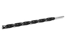 FAMAG 25mm Lewis Auger Bit Carbide Tipped TCT OAL 460mm Spiral Length 400mm, 1494425