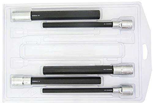 BONDHUS PHX5/S-6 6" (150mm) ProHold Hex InHex Sockets & Bits 5pcs Imperial Set 5/16"-5/8", 43645