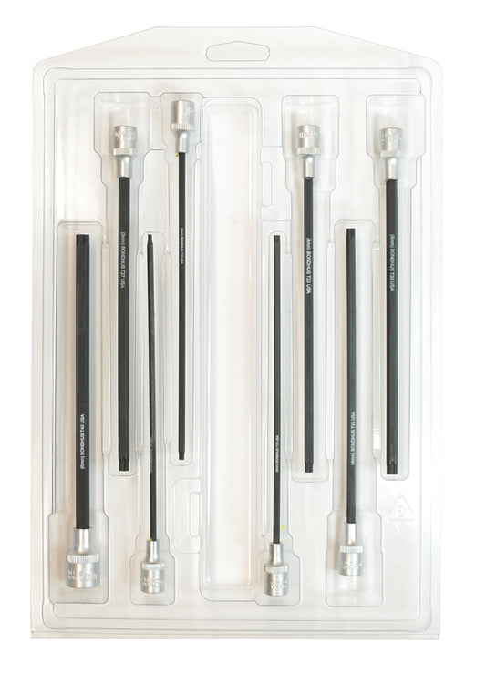 BONDHUS PHTX8/S-6 Torx ProHold InHex Bits & Sockets 8pcs Torx Set TX8-TX40, 44632