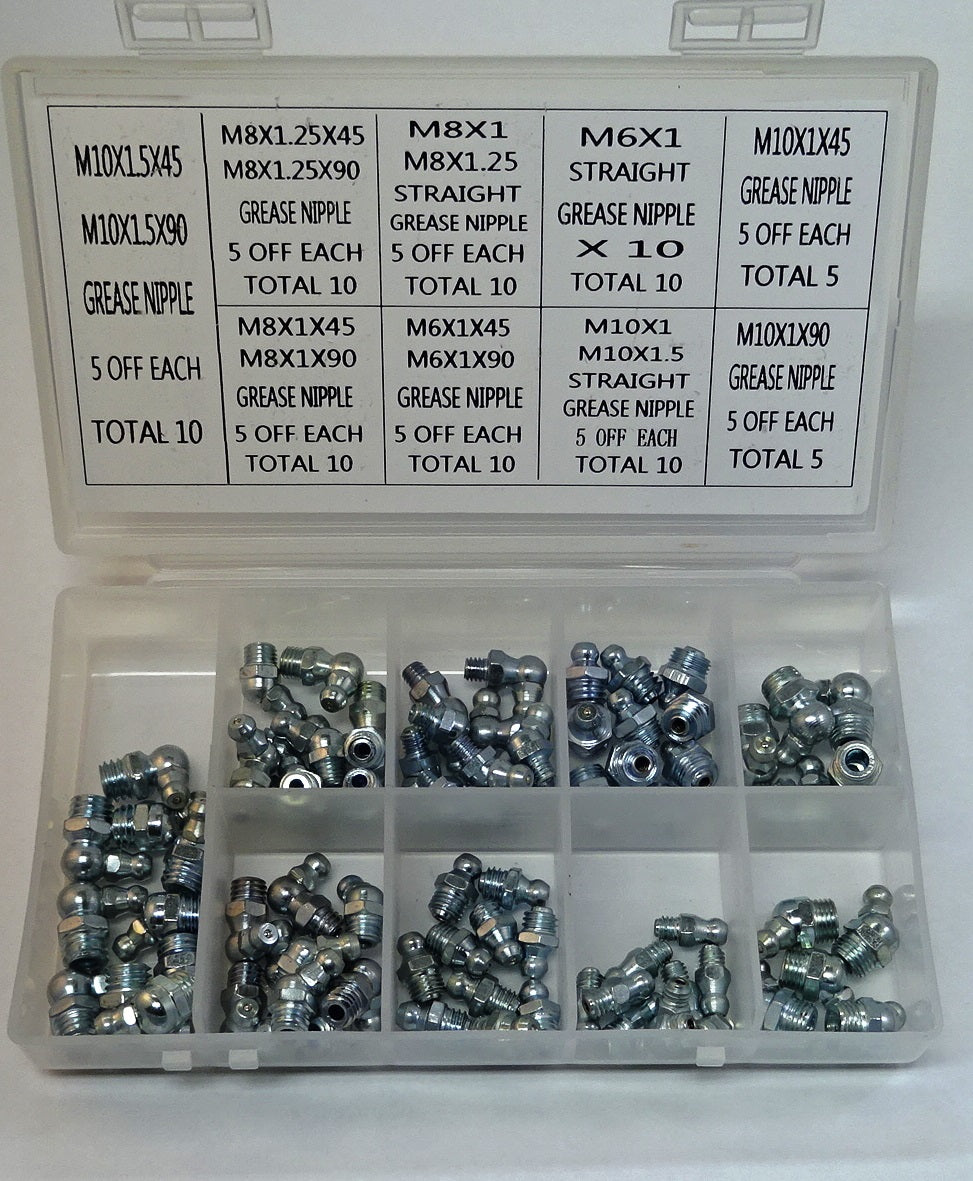 FLUID POWER 80pc Metric Nipple set, 16086