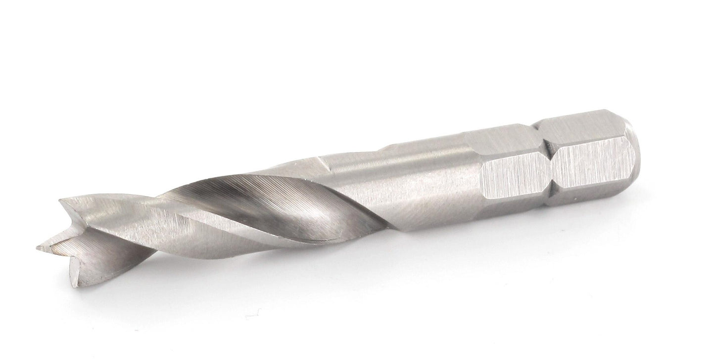 FAMAG 8.5mm HSS-Ground Brad Point Drill Bit 1/4" HEX Shank Short, 1596085