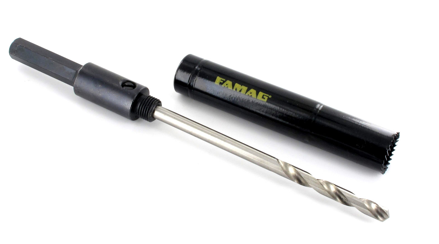 ****DISCOUNTINUED***FAMAG Bi-Metal hole saw for roller shutter, HSS, without shank and pre drill, OØ22 mm, 2174122