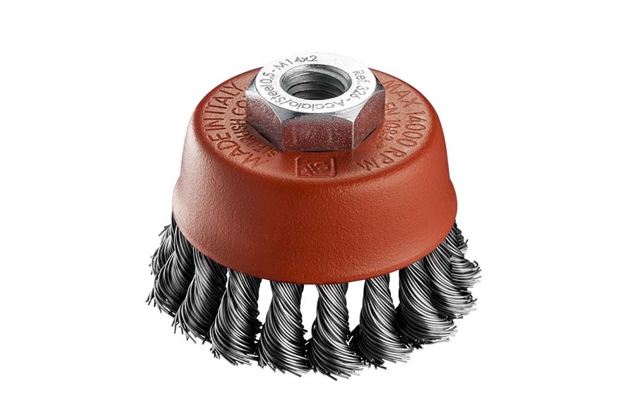 SITBRUSH  TZ70 Cup brushes Angle grinder Twist knot 75mm dia  0.35Ø: Steel  SIT 0325