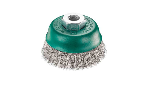 SITBRUSH T80 80mm Stainless Steel 0.3 Crimped Wire Cup Brush For Angle Grinder M14 , 0925