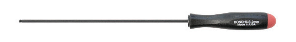 BONDHUS BS2.0L Ball Driver Hex Screwdriver 2mm, 10752