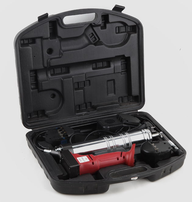FLUID POWER 12v Grease Gun Kit with battery & Charger 400g/Bulk Fill 301508, ELGCH