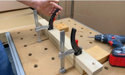 BESSEY, TW20-15-8-KLI Clamping Element for Woodworking Tables with KLI ratchet