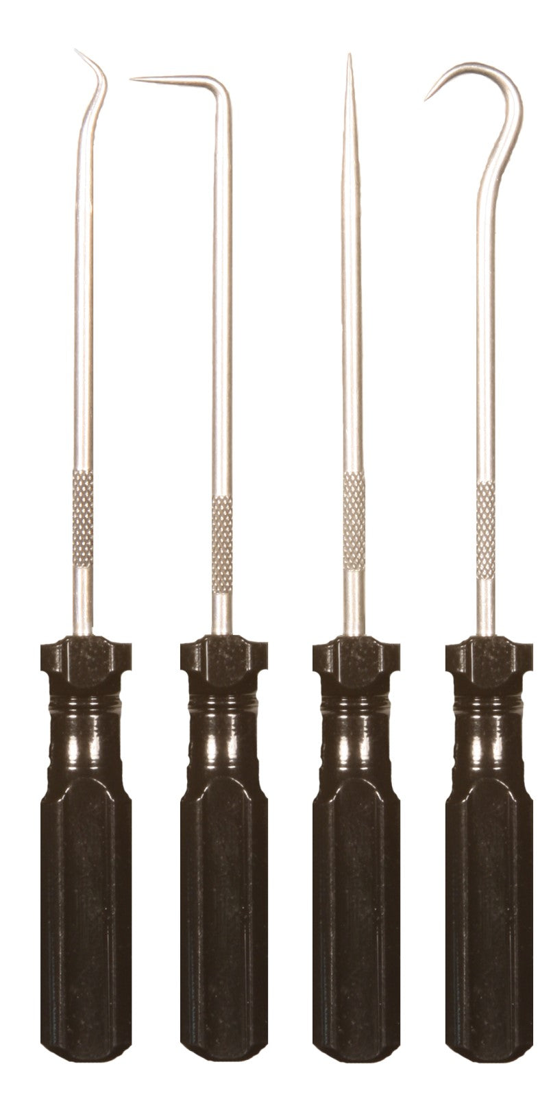 ULLMAN PSP-4 5-1/16" Hook and Pick Set with Screwdriver Handles 4 Piece, PSP4