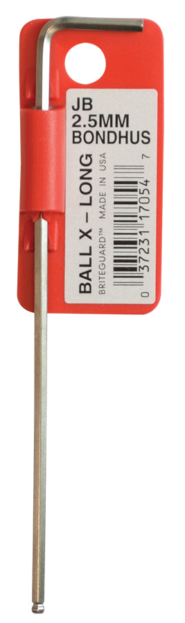 BONDHUS BL2.5B BriteGuard BallEnd Hex Key 2.5mm, 17054
