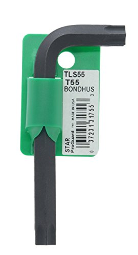 BONDHUS T55 Torx Key Short TX55, 31755