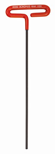 BONDHUS 4mm T-Handle Hex Cushion Grip 9", 46560