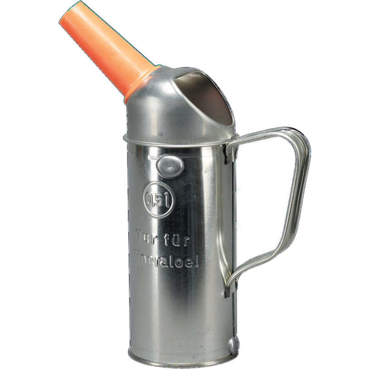 FLUID POWER 1 Litre Tin Plate Oil Measure, 08060