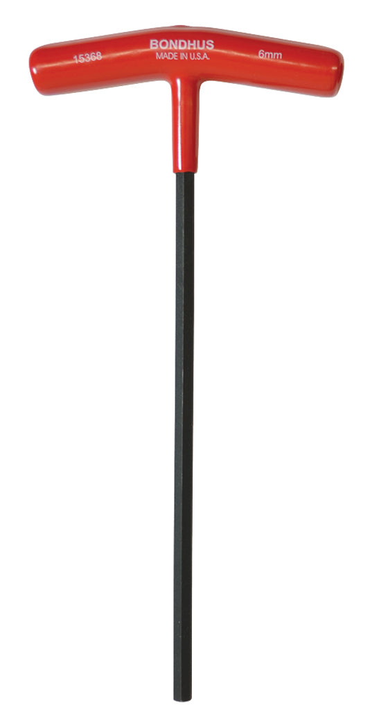 BONDHUS 6mm T-Handle 9" Hex Driver, 15368