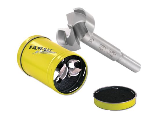 FAMAG Classic 5 pcs Forstner bit set in metal tin 15/20/25/30/35 mm. 1630805