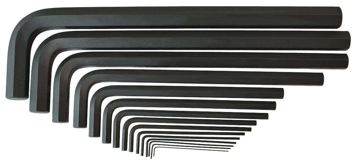 BONDHUS PHLX15M Metric Hex Key 15pcs Metric Set 0.89mm-19mm Pouch, 12349