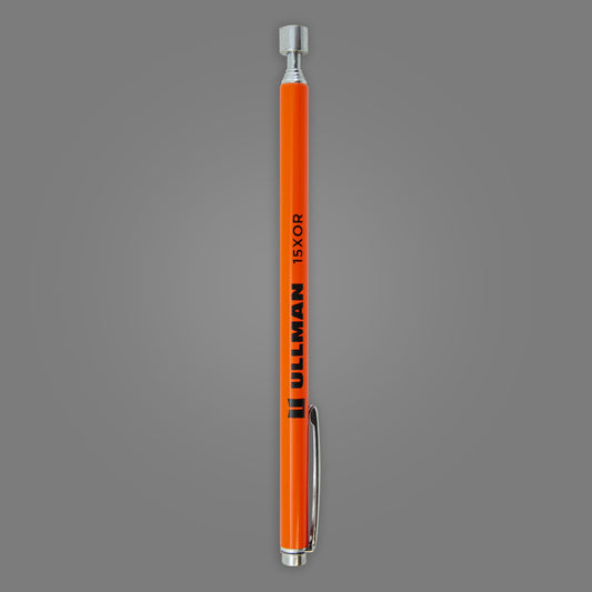 ULLMAN NO.15XOR Hi-Vis Orange Pocket Size Telescopic Magnetic Pick-Up Tool, NO15XOR
