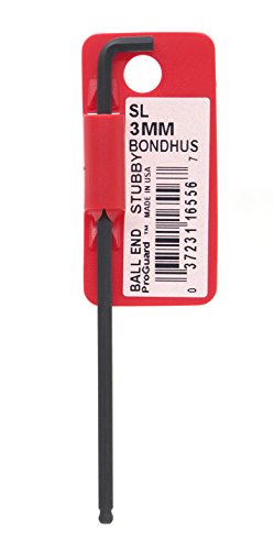 BONDHUS SBL3.0 Stubby BallEnd Hex Key 3mm, 16556