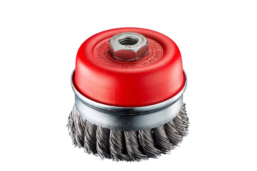 SITBRUSH TU85 85mm Twist Knot 0.8 Cup Brush For Angle Grinder M14, 0253