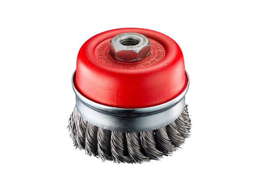 SITBRUSH TU85 85mm Twist Knot 0.8 Cup Brush For Angle Grinder M14, 0253