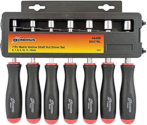 BONDHUS BNX7ML Nut Driver 7pcs Metric Set 6mm-13mm, 48496