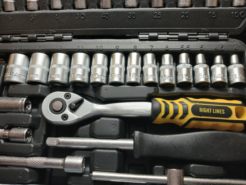 RIGHT LINES 1/4" DRIVE 46 Piece Socket Set