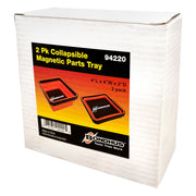 Box of Bondhus collapsible magnetic parts tray with two trays on a white background