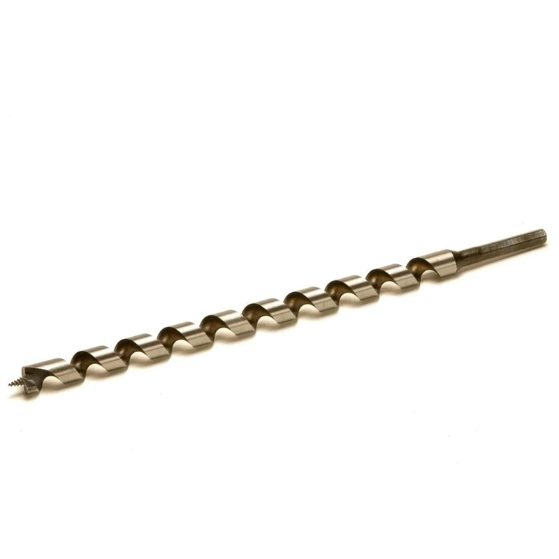 Metal auger  on a white background