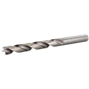 Metal drill bit on a white background