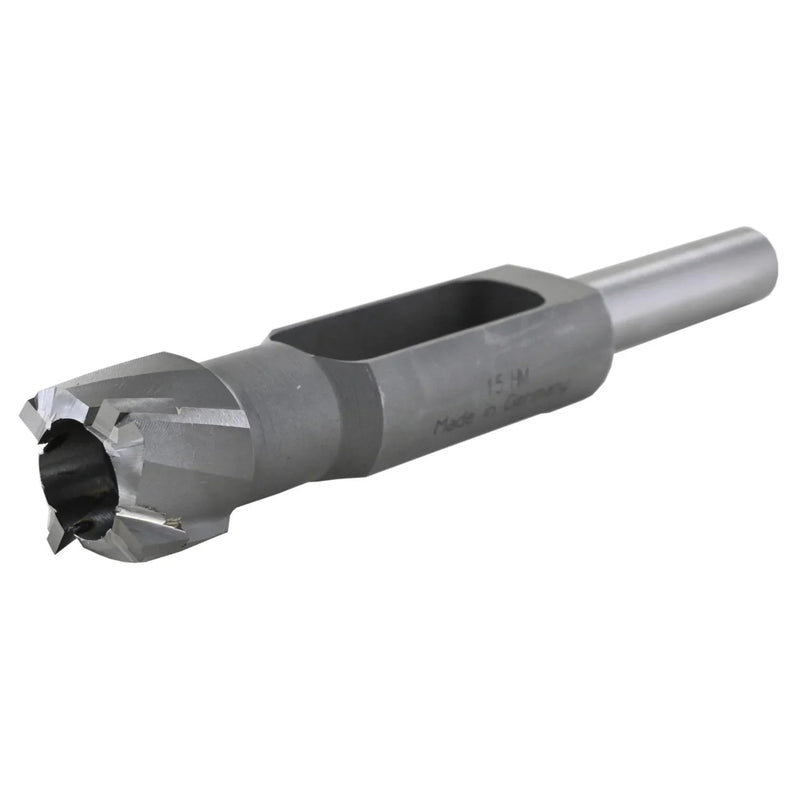 Metal disc cutter drill bit on a white background