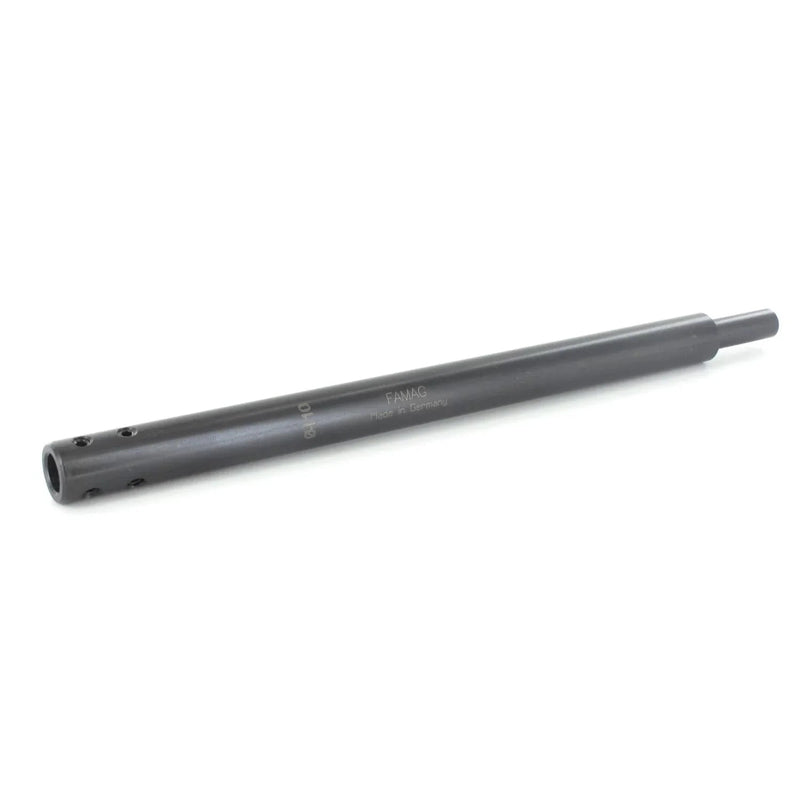black metal rod on a white background