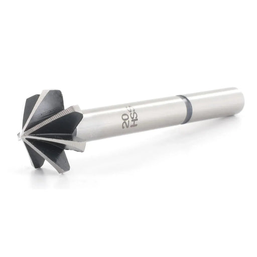 Metal countersink with a white background