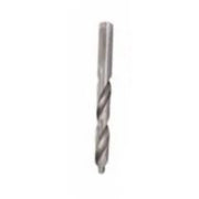 Metal drill bit on a white background