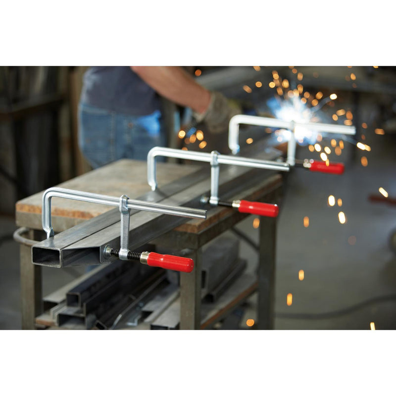 BESSEY All-steel screw clamp classiX GS with tried-and-tested wooden handle