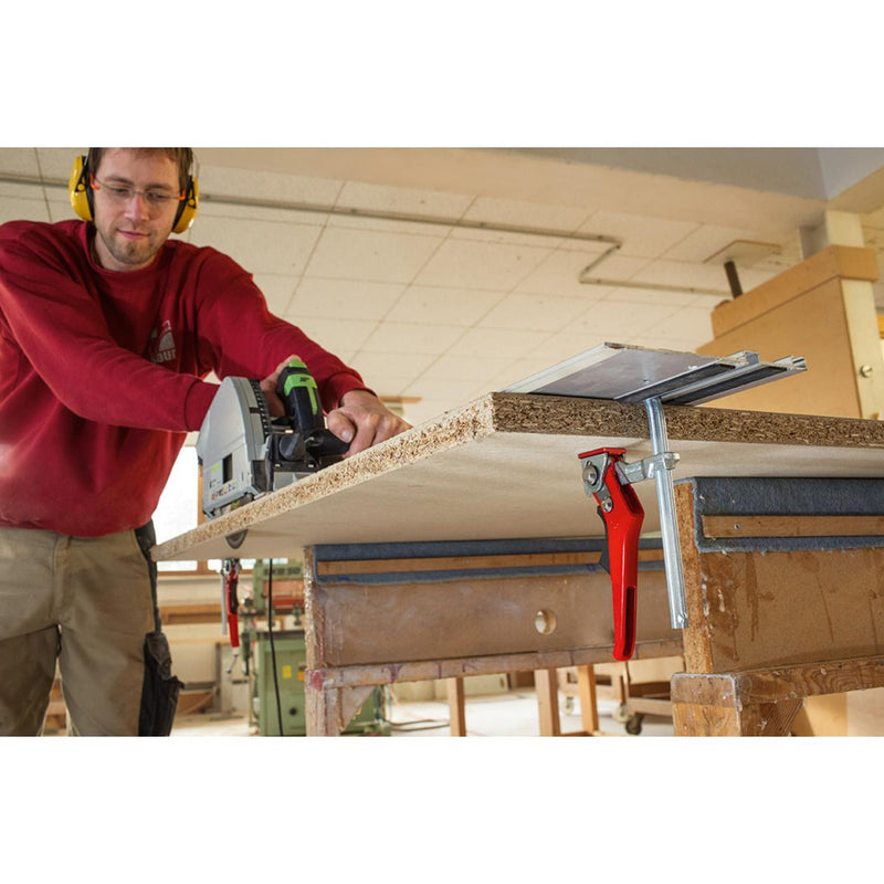 BESSEY All-steel table rail clamp GTR with lever handle