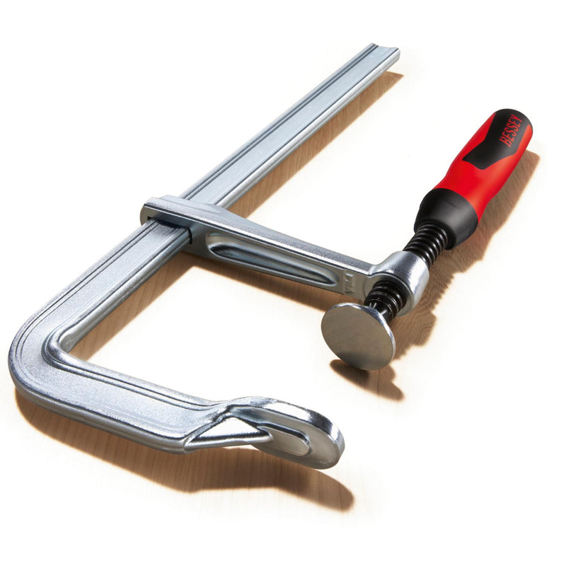 BESSEY All-steel screw clamp with 2K plastic handle GZ-2K