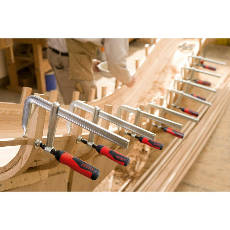 BESSEY All-steel screw clamp with 2K plastic handle GZ-2K