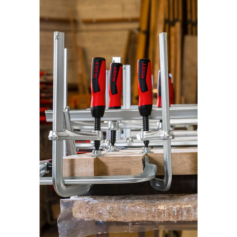 BESSEY All-steel screw clamp with 2K plastic handle GZ-2K