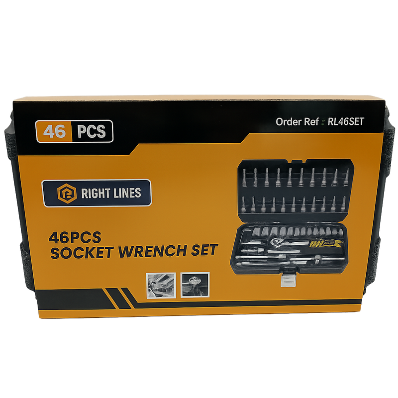 RIGHT LINES 1/4" DRIVE 46 Piece Socket Set