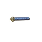 A single metal rotary burr bit with a gold-colored cutting head and a silver cylindrical shank, featuring the text 'Right Lines HSS 16.5x90° printed on the shank, set against a plain white background.
