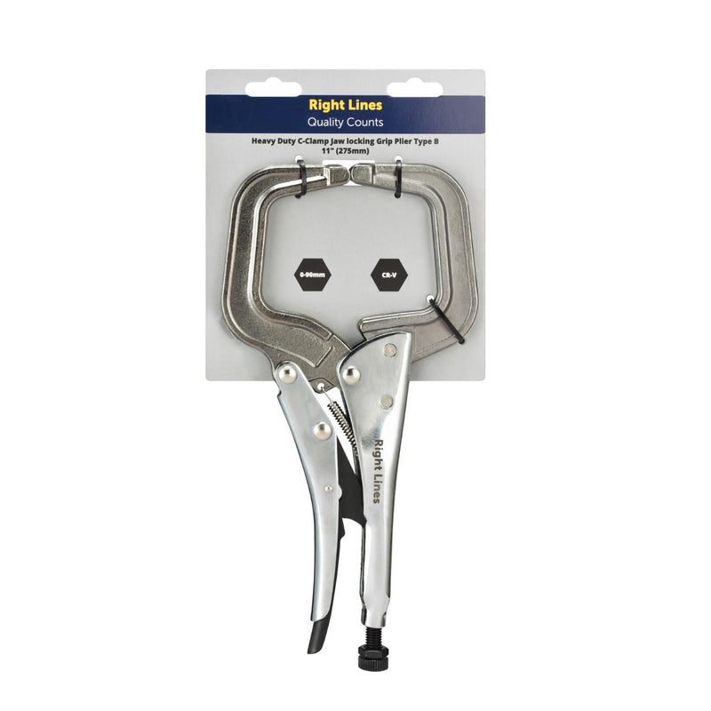 RIGHT LINES  C-Clamp Jaw locking Grip Plier Type B 11" (275mm)